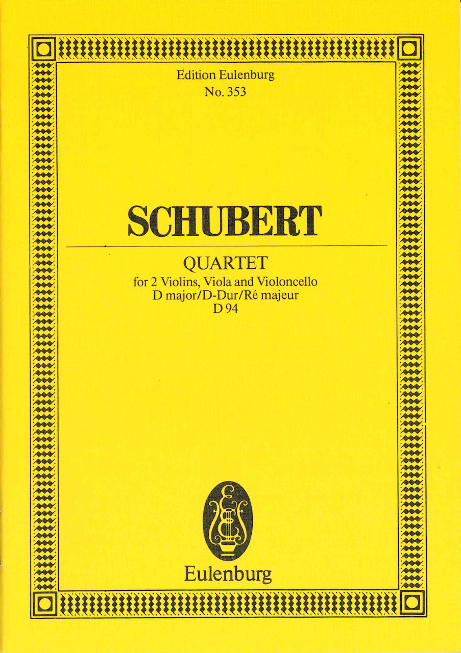 Schubert, Quartet D  94 in D (No. 7) (Eulenburg)