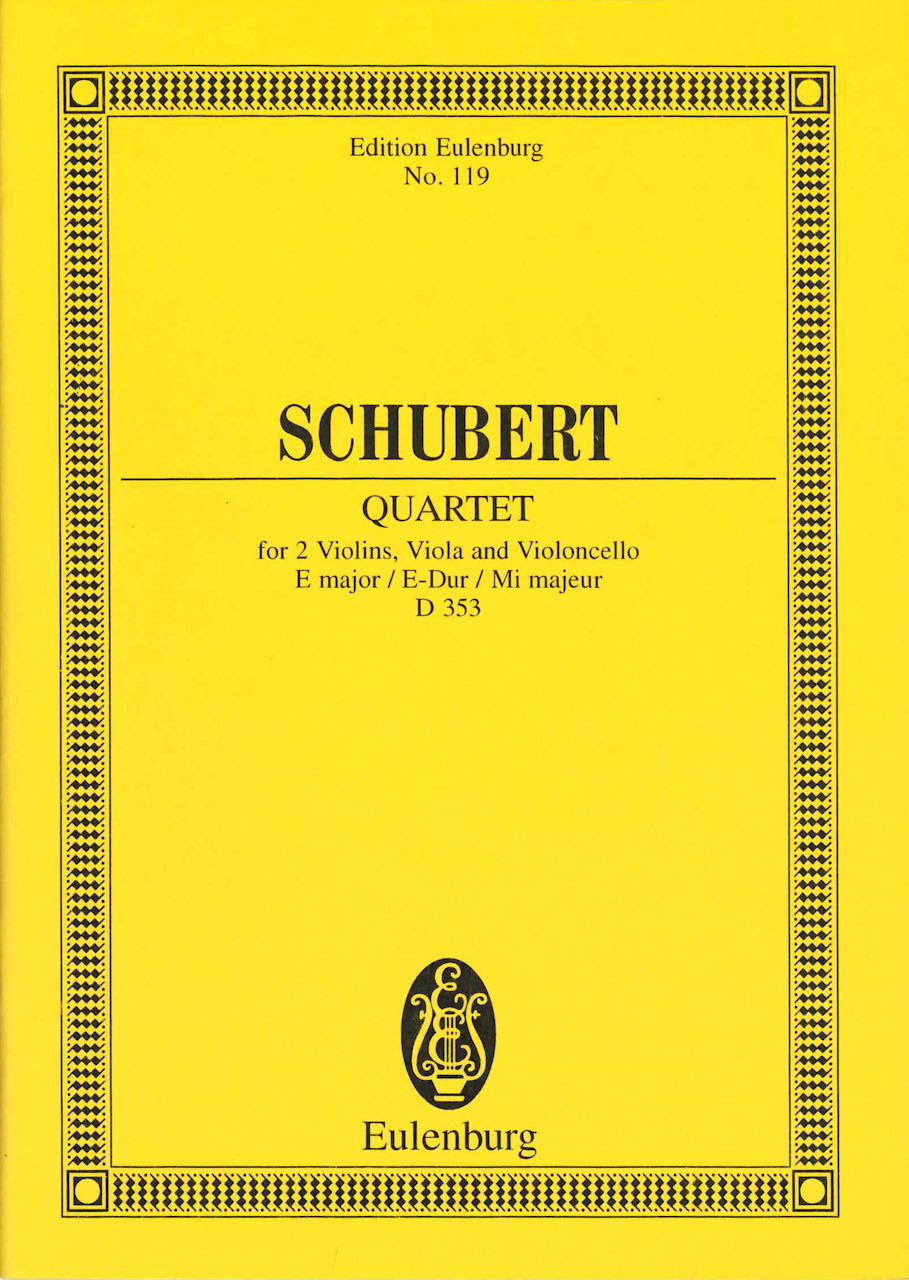 Schubert, Quartet D 353 in E (No. 11) (Eulenburg)
