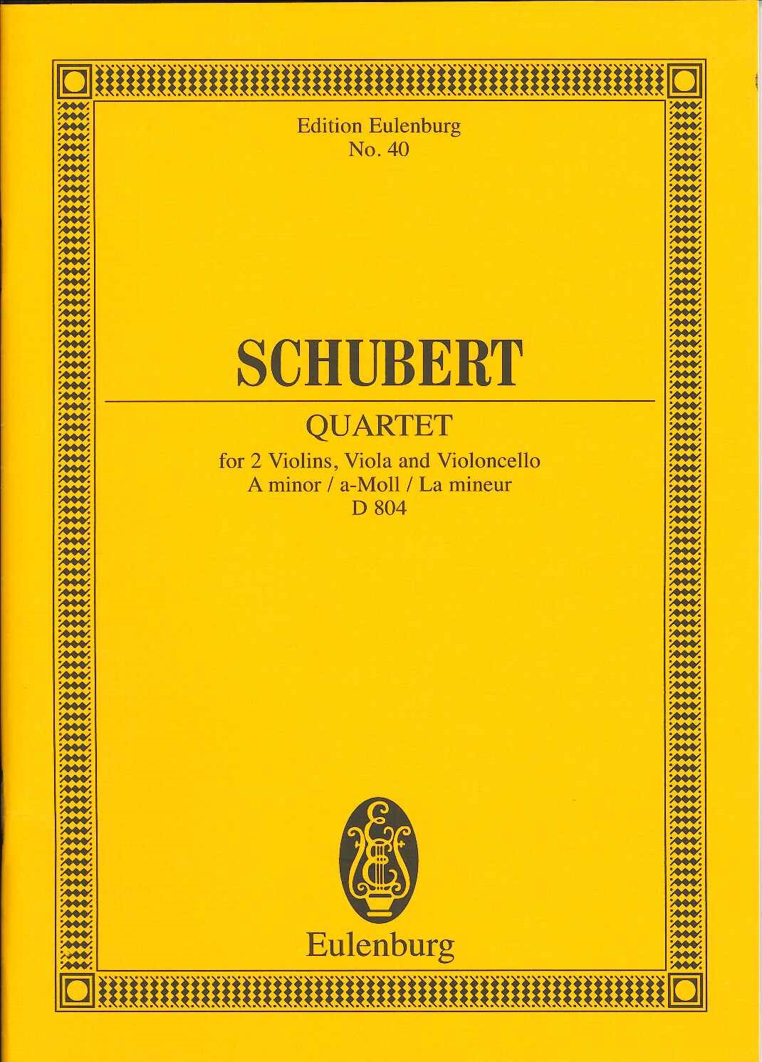 Schubert, Quartet D 804 'Rosamunde' (Eulenburg)