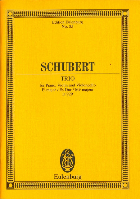 Schubert, Piano Trio D 929 in Eb op. 100 (Eulenburg)