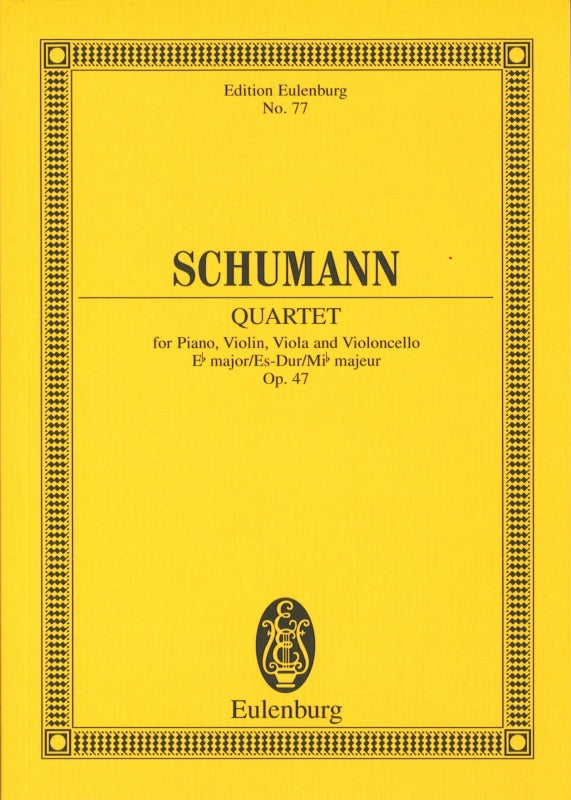 Schumann, Piano Quartet op. 47 in Eb (Eulenburg)