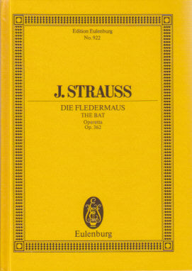 Strauss,J., Fledermaus (hard) (Eulenburg)