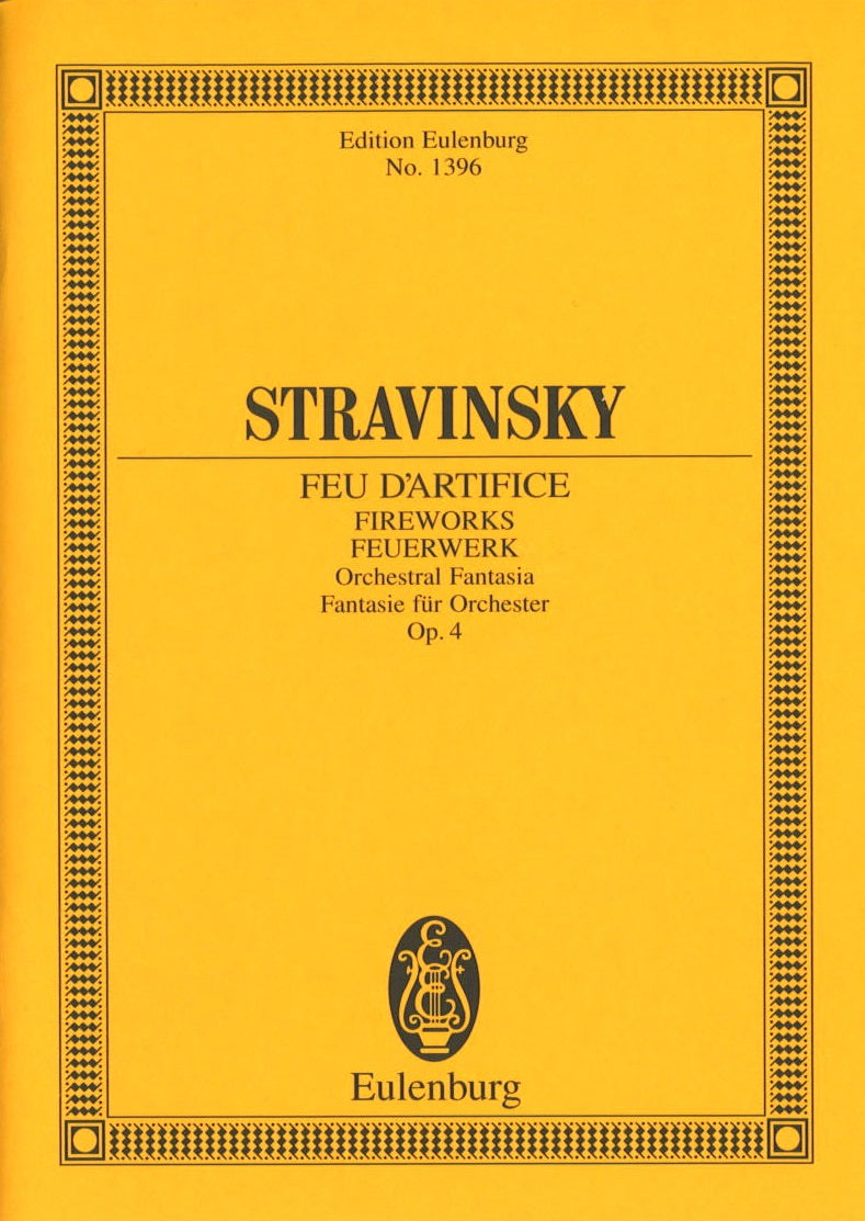 Stravinsky, Feu d'artifice op. 4 (Eulenburg)