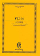 Verdi, String Quartet in e minor (Eulenburg)