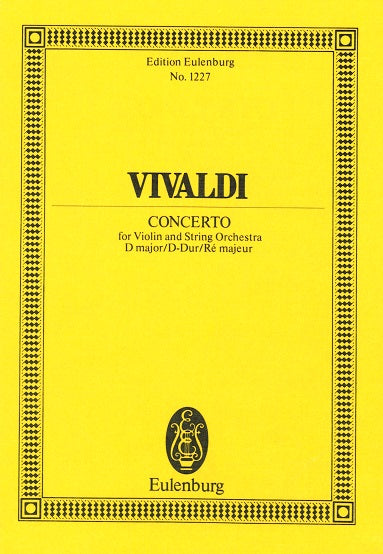 Vivaldi, Concerto op. 7/ii/6 (7/12) in D (Eulenburg)