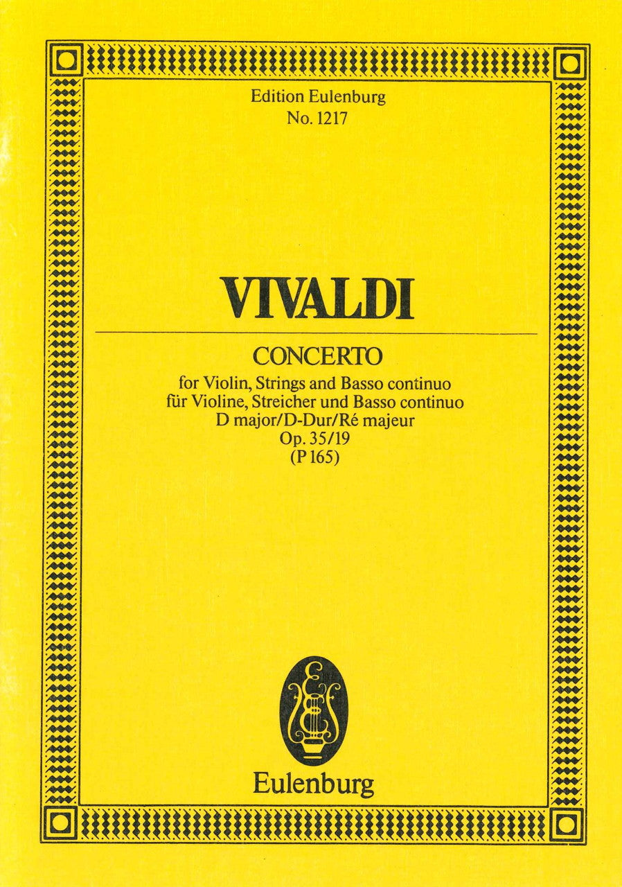 Vivaldi, Concerto in D RV 212a op. 35/19 (Eulenburg)