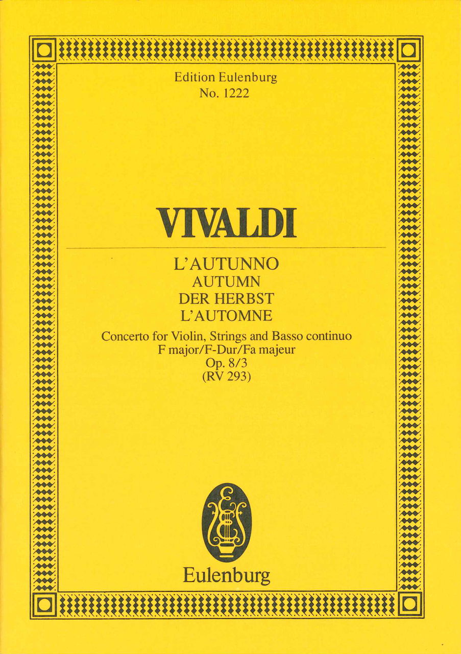 Vivaldi, Concerto op. 8/3 in F 'Autumn' (Eulenburg)
