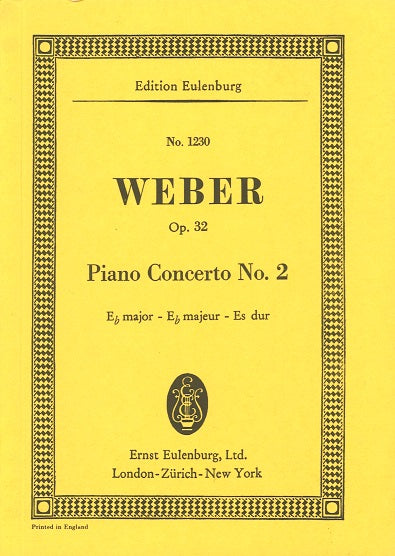 Weber, Concerto for Piano No. 2, op. 32 (Eulenburg)