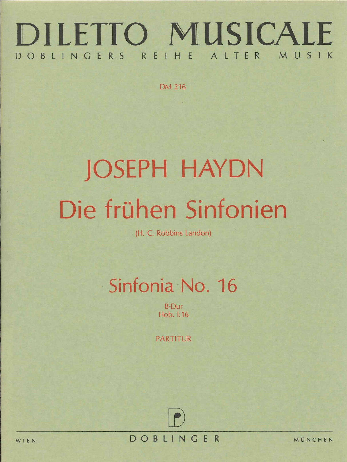 Haydn, Symphony No. 16 Full Score (Doblinger)