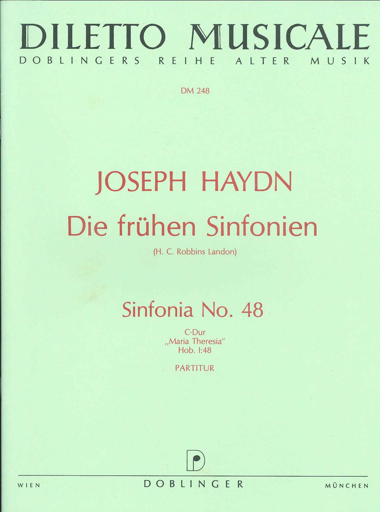 Haydn, Symphony No. 48 Full Score (Doblinger)