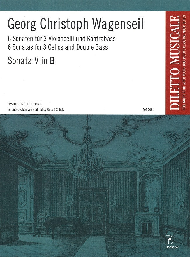 Wagenseil, Sonata No. 5 B-dur (3Vc,CB) (Doblinger)
