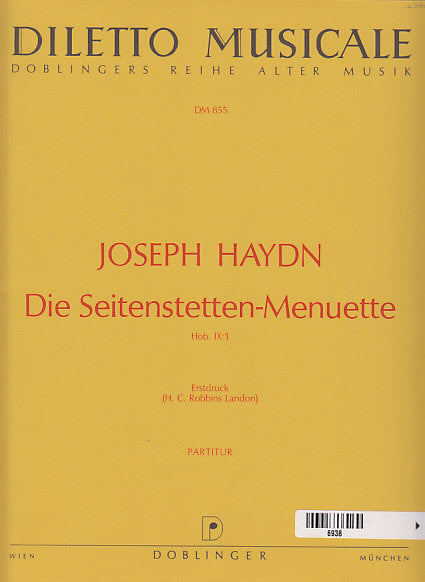 Haydn, Deitenstetten-Menuette Score (Doblinger)