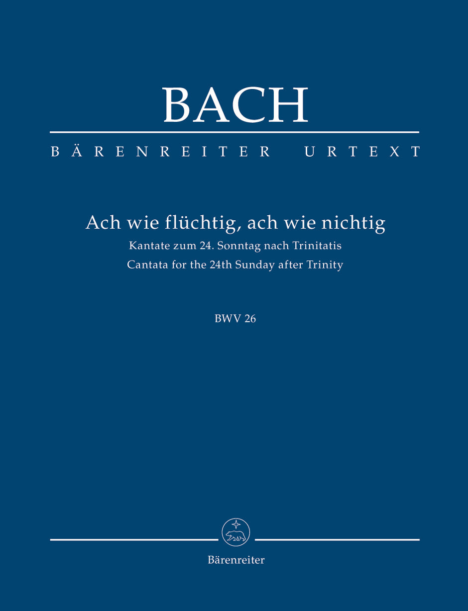 Bach, Cantata No. 26 (Barenreiter)