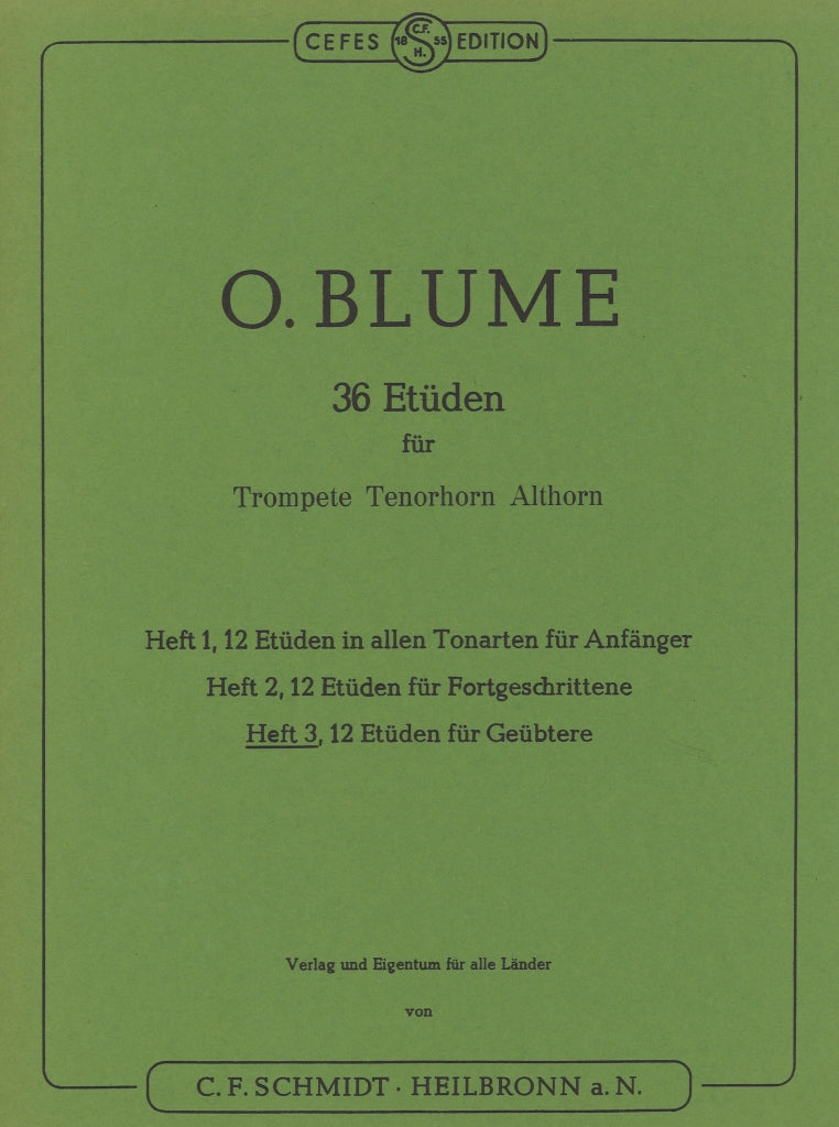 Blume, 36 Etuden, 3: 12 Etuden (C.F.Schmidt)