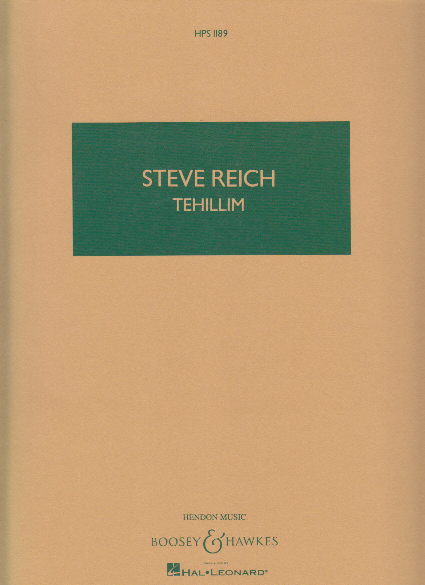 Reich, Tehillim (1981) (Boosey)