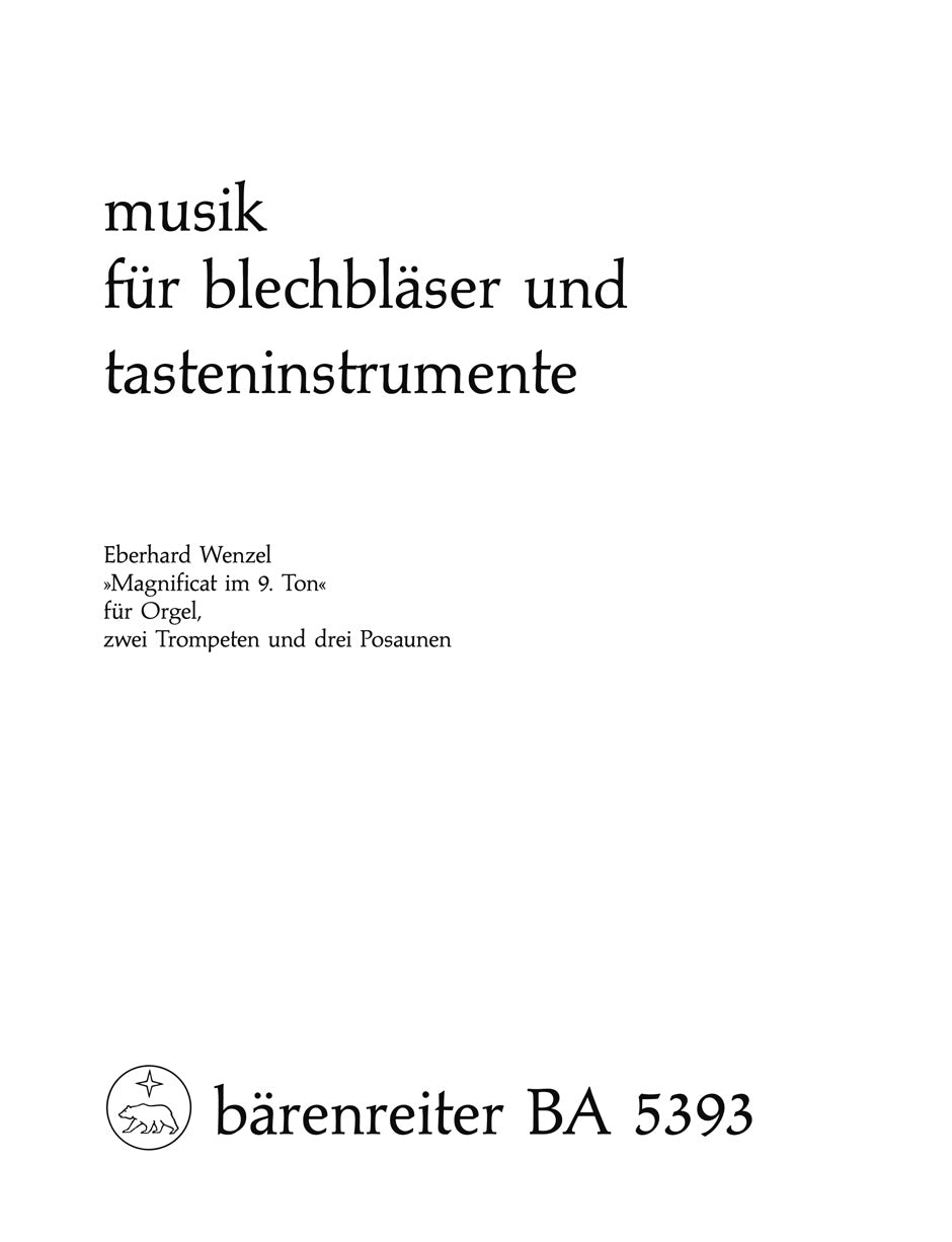 Wenzel, Magnificat (Barenreiter)
