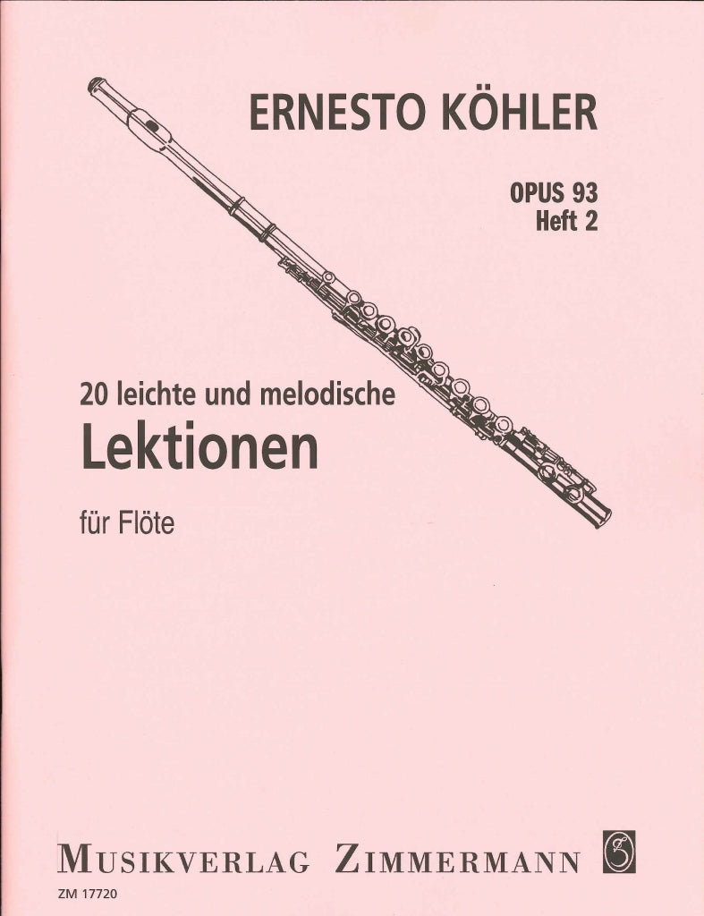 Kohler, 20 Lektionen op. 93, 2 (Zimmermann)