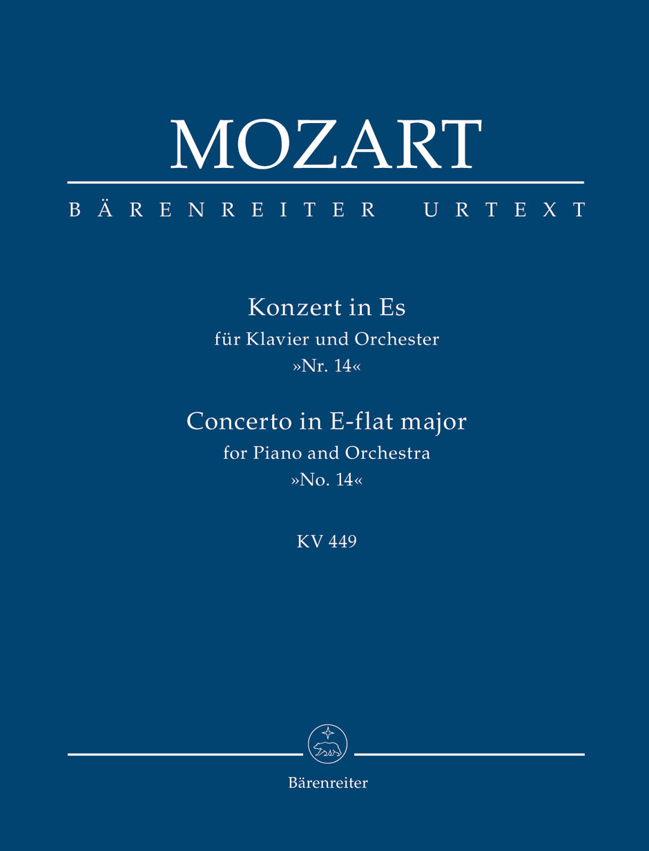 Mozart, Concerto for Piano KV 449 in Eb (Barenreiter)