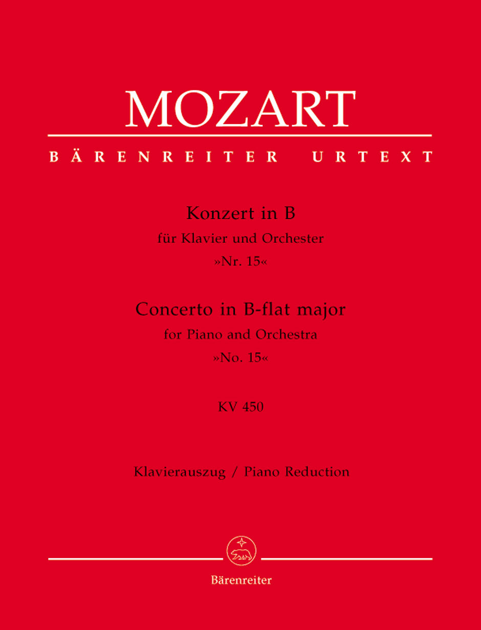 Mozart, Concerto KV 450 in Bb (No. 15) (Barenreiter)