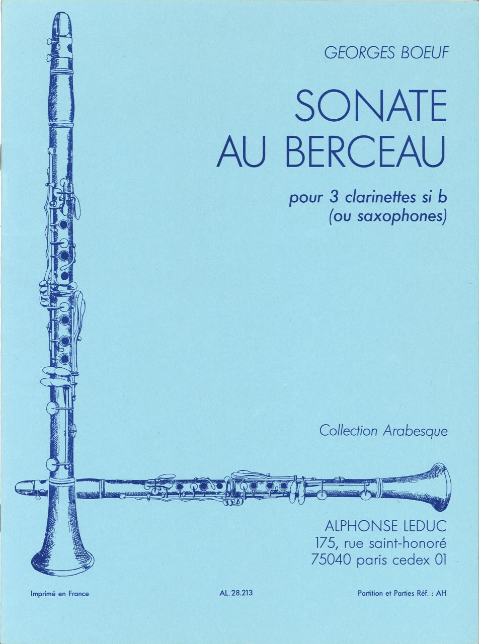 Boeuf, Sonate au Berceau (Leduc)
