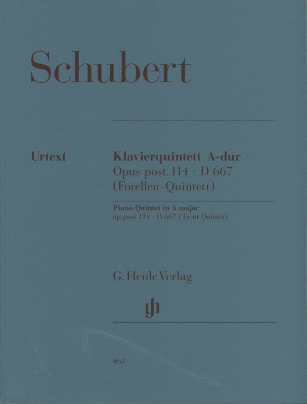 Schubert, Quintet in A D 667 'Forelle' (Henle)