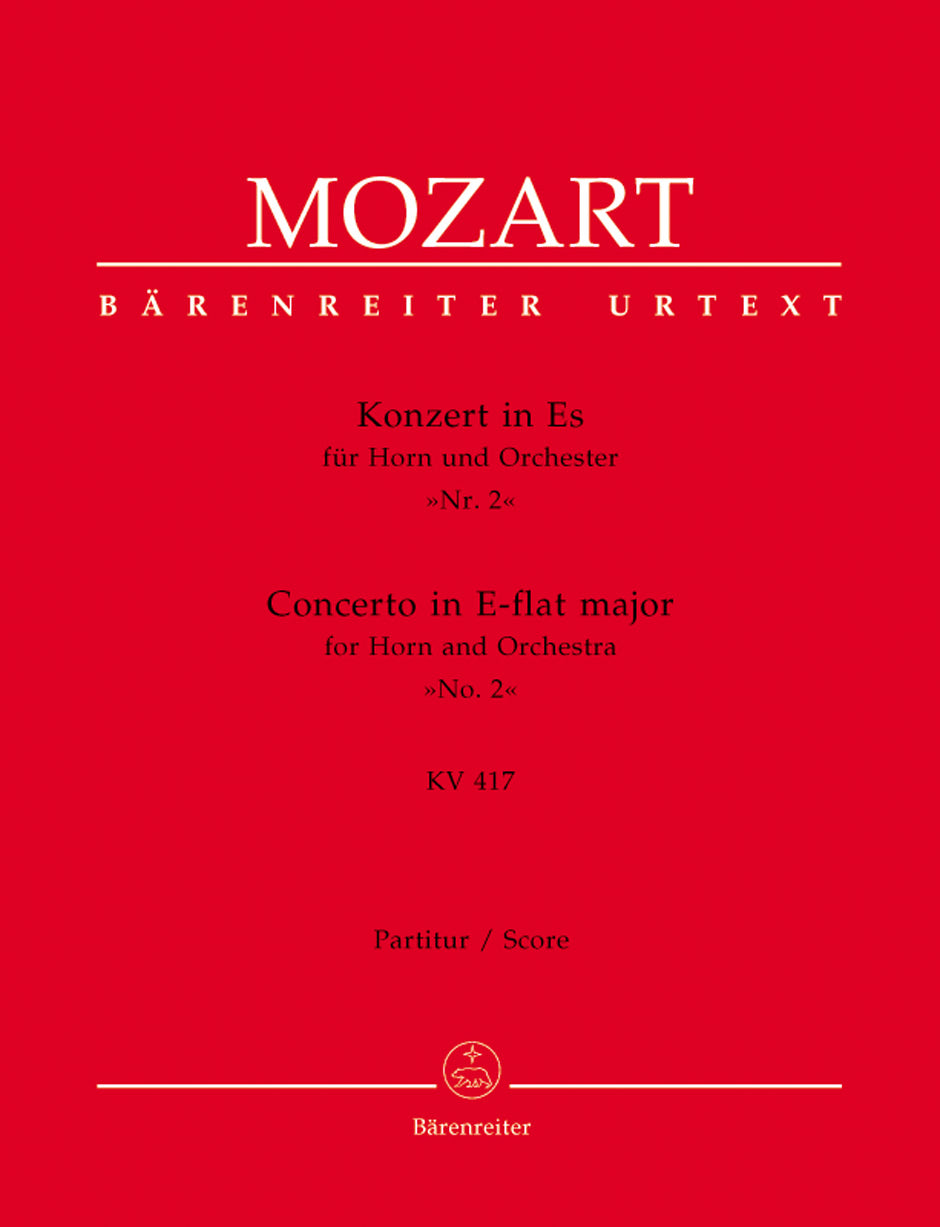 Mozart, Concerto KV 417 in Eb Full Score (Barenreiter)