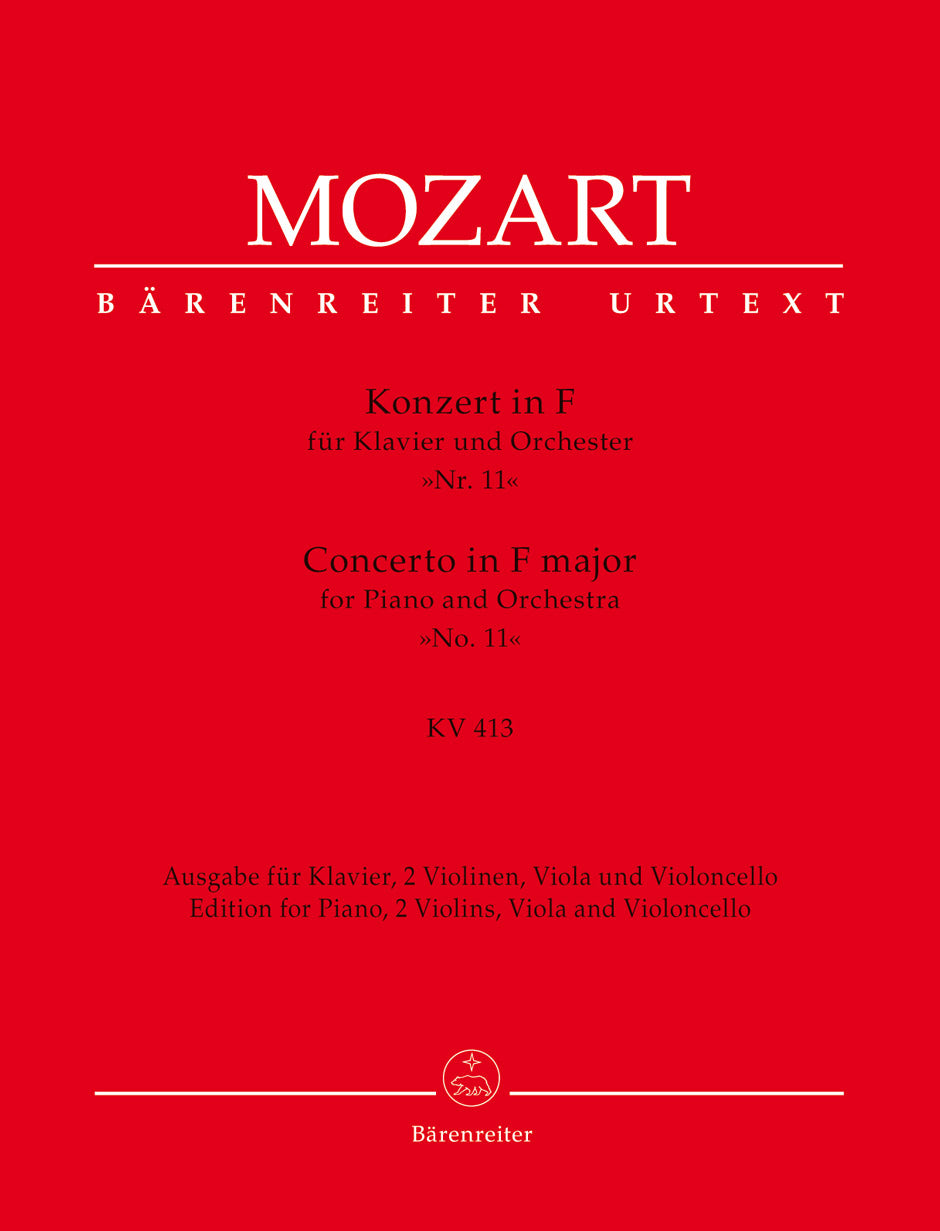 Mozart, Concerto KV 413 in F (Pf,Str) (Barenreiter)