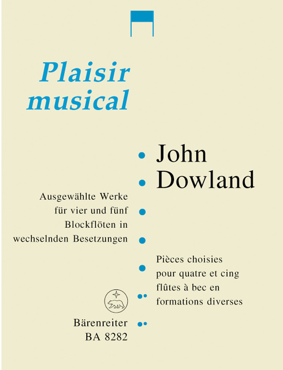 Dowland, Ausgewahlte Werke (4-5 Bfl) (Barenreiter)