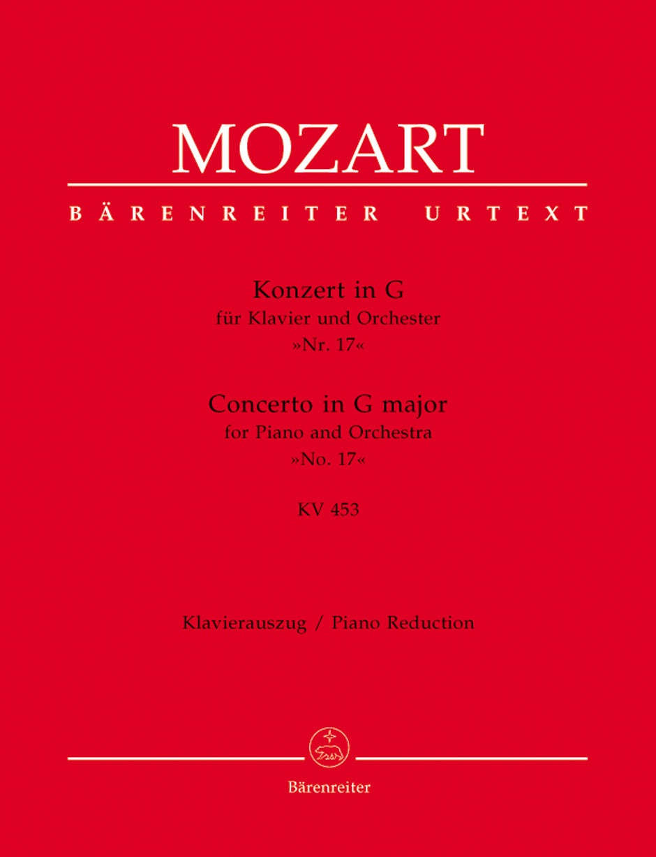 Mozart, Concerto KV 453 in G (Nr. 17) (Barenreiter)