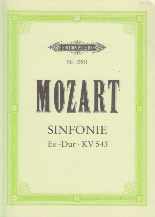Mozart, Symphony KV 543 in Eb (No. 39) (Peters)