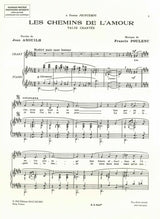 Poulenc, Chemins de l'amour (Eschig)