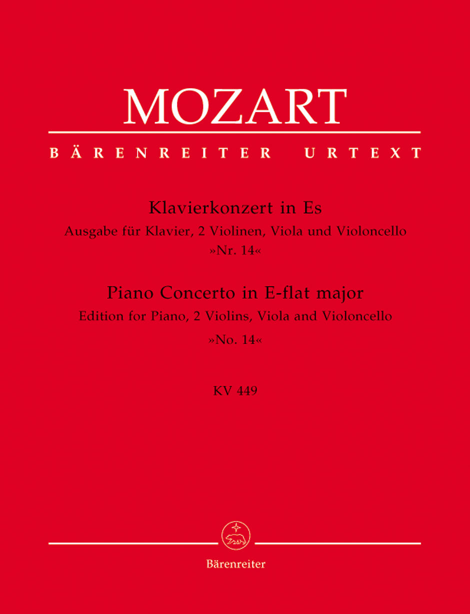 Mozart, Concerto KV 449 in Eb (Pf,Str) (Barenreiter)