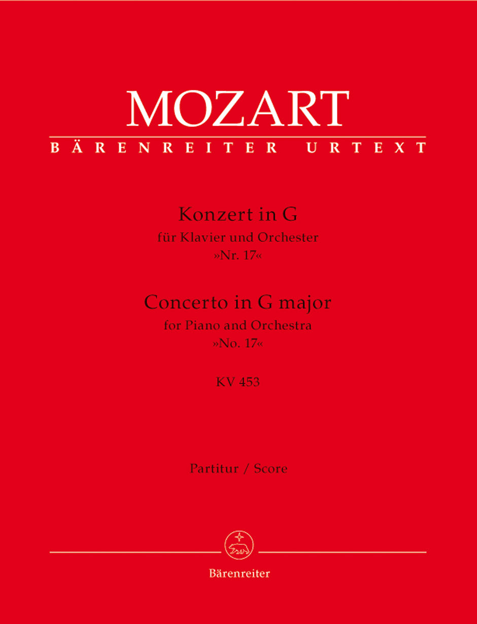 Mozart, Concerto KV 453 in G (Partitur) (Barenreiter)