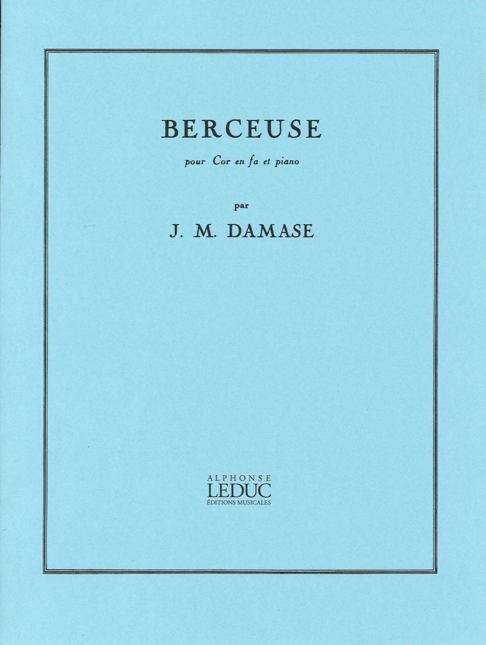 Damase, Berceuse (Leduc)