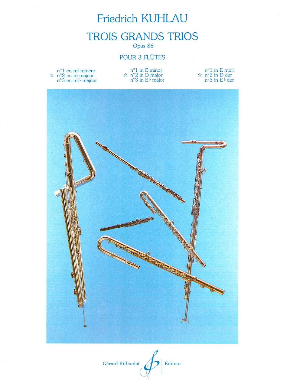 Kuhlau, Grand Trio op. 86/2 in D (3Fl) (Billaudot)