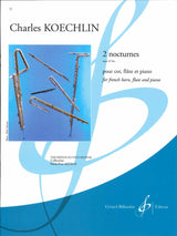 Koechlin, Nocturnes op. 32bis (Fl,Hn,Pf) (Billaudot)