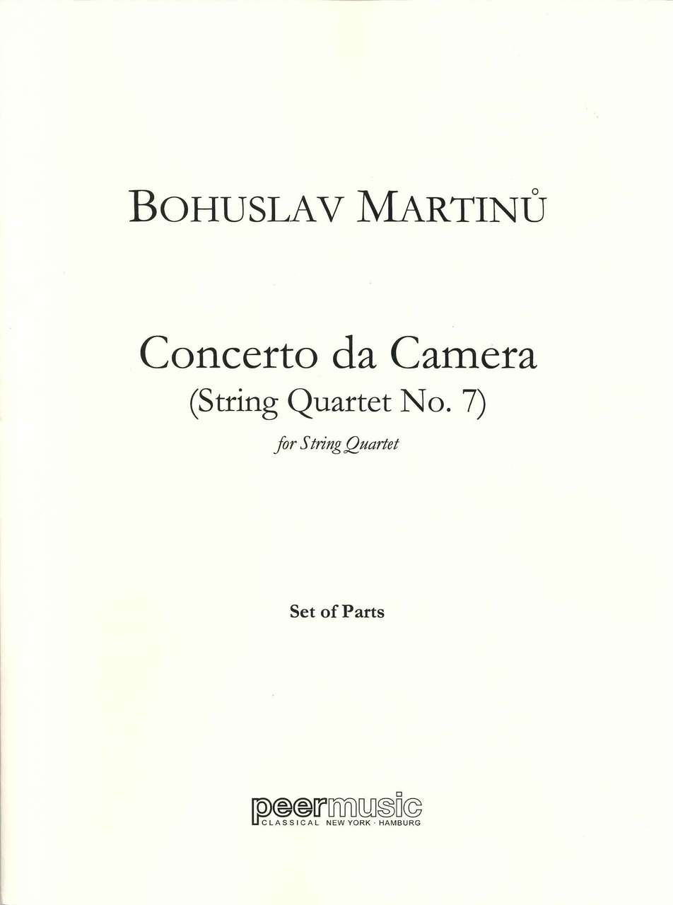 Martinu, Concerto da camera: StrQrt 7 (Peermusic)
