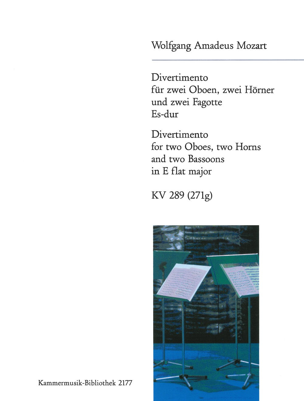 Mozart, Divertimento KV 289 in Eb (Breitkopf)