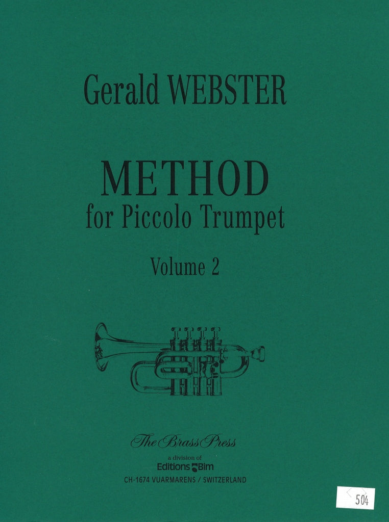 Webster, Method for Piccolo Trumpet 2 (Brass Press/Bim)