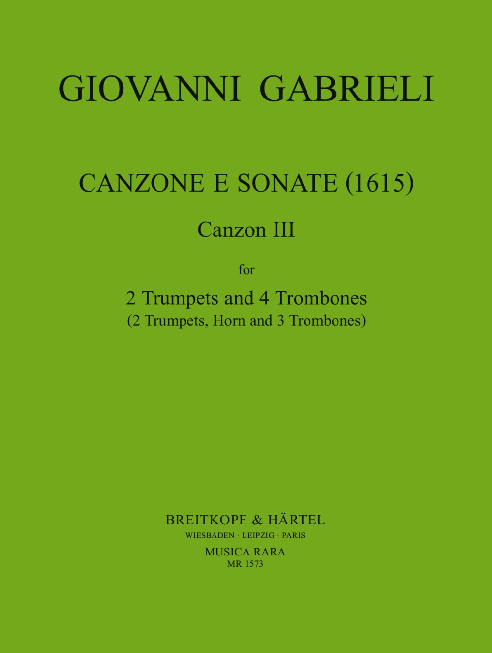 Gabrieli, Canzon 3 (Musica Rara)