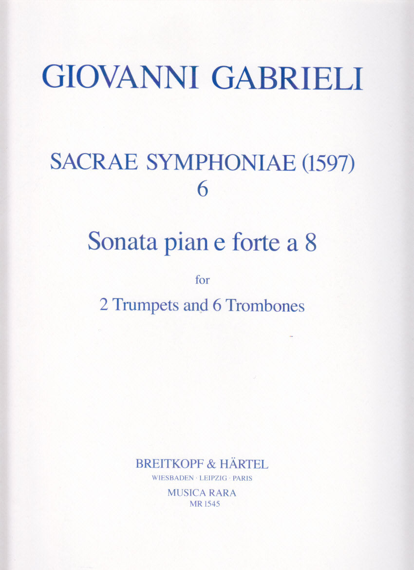 Gabrieli, Sonata pian e forte (8-part) (Musica Rara)