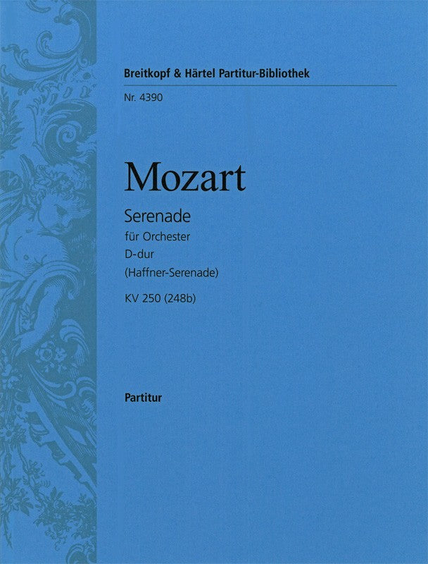 Mozart, Serenade KV 250 in D 'Haffner' (Breitkopf)
