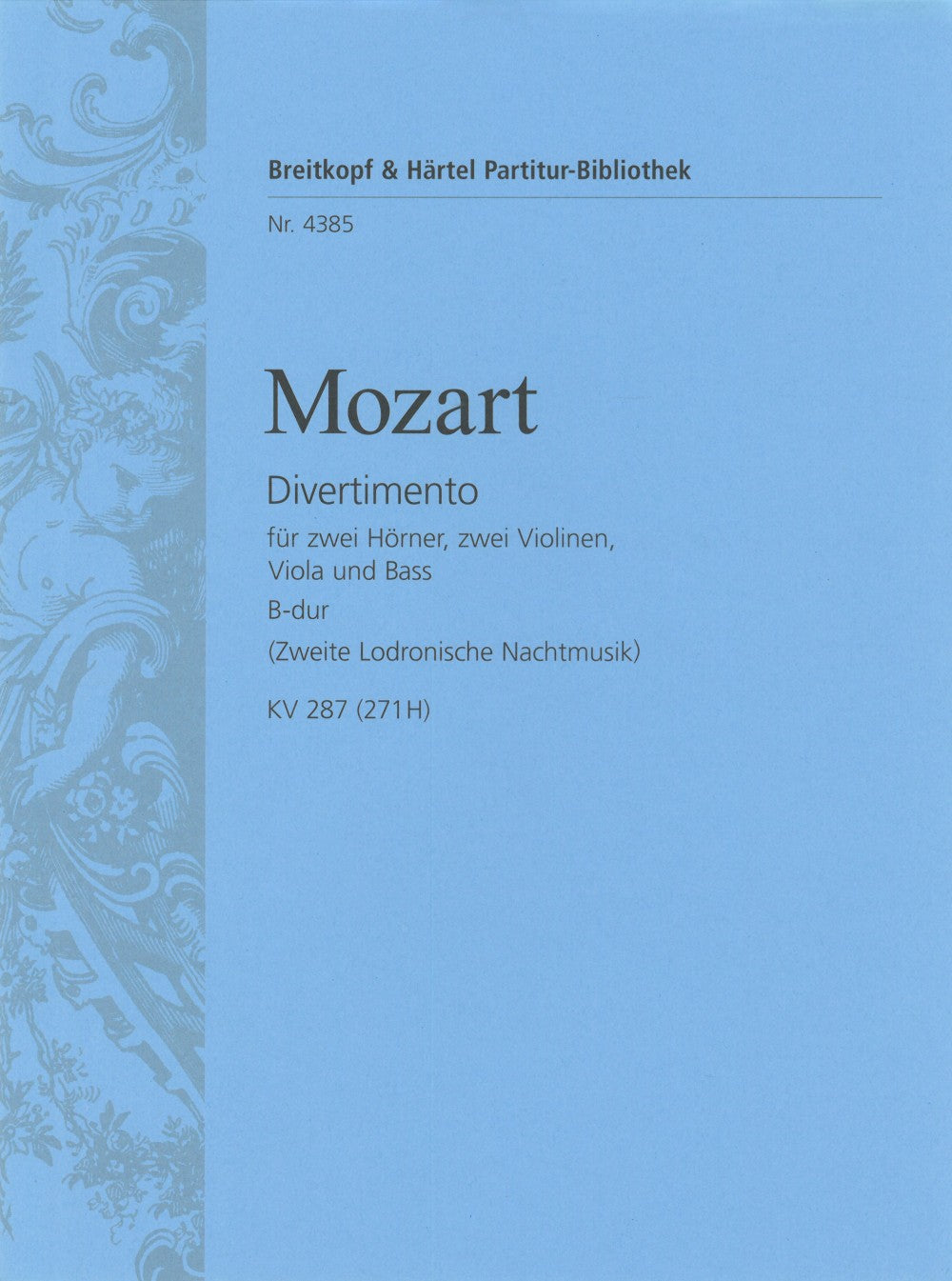Mozart, Divertimento KV 287 (Partitur) (Breitkopf)