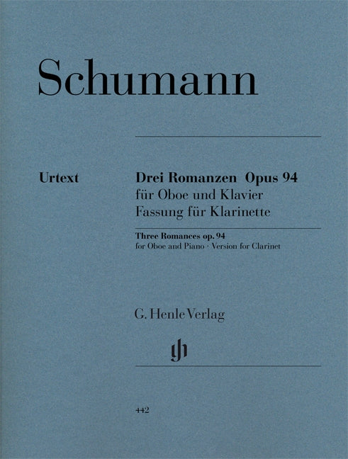 Schumann, Romanzen op. 94 (Cl,Pf) (Henle)