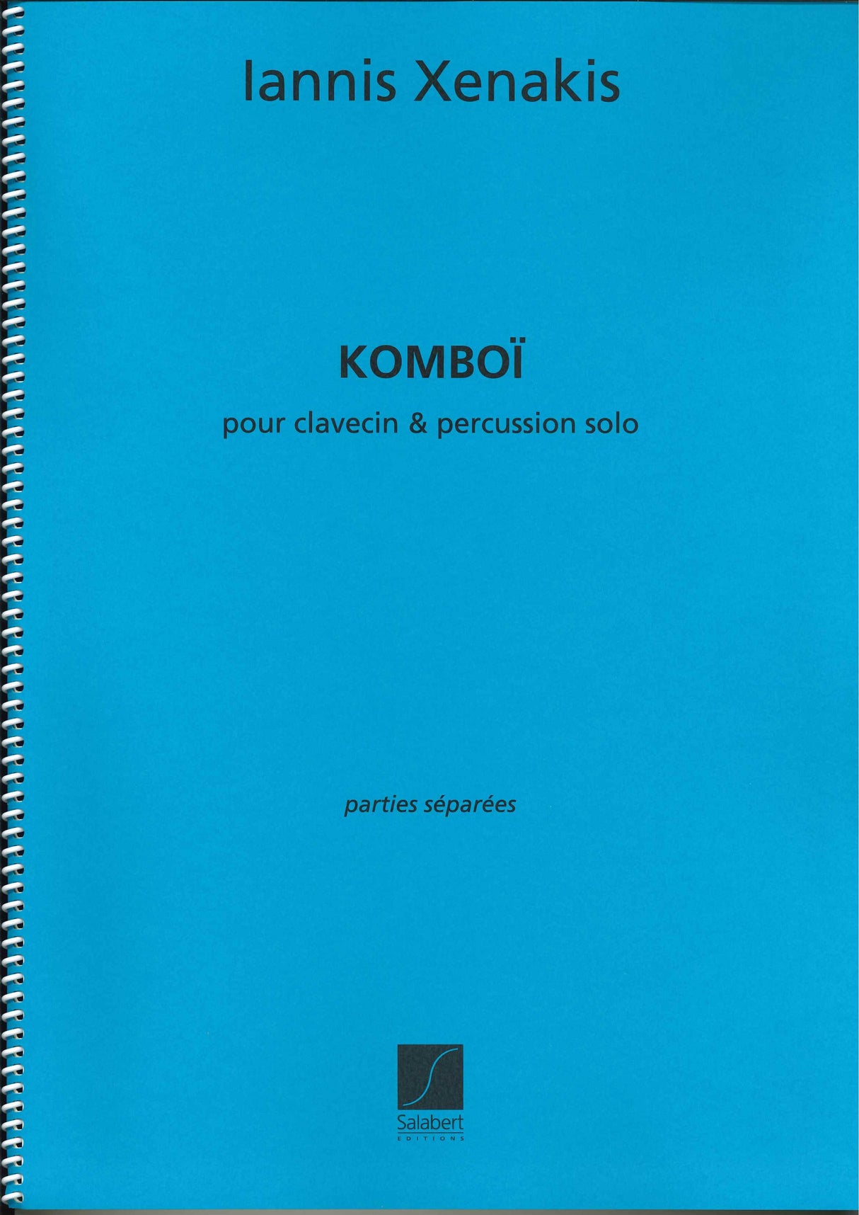 Xenakis, Komboi (Cemb,Perc) (Salabert)
