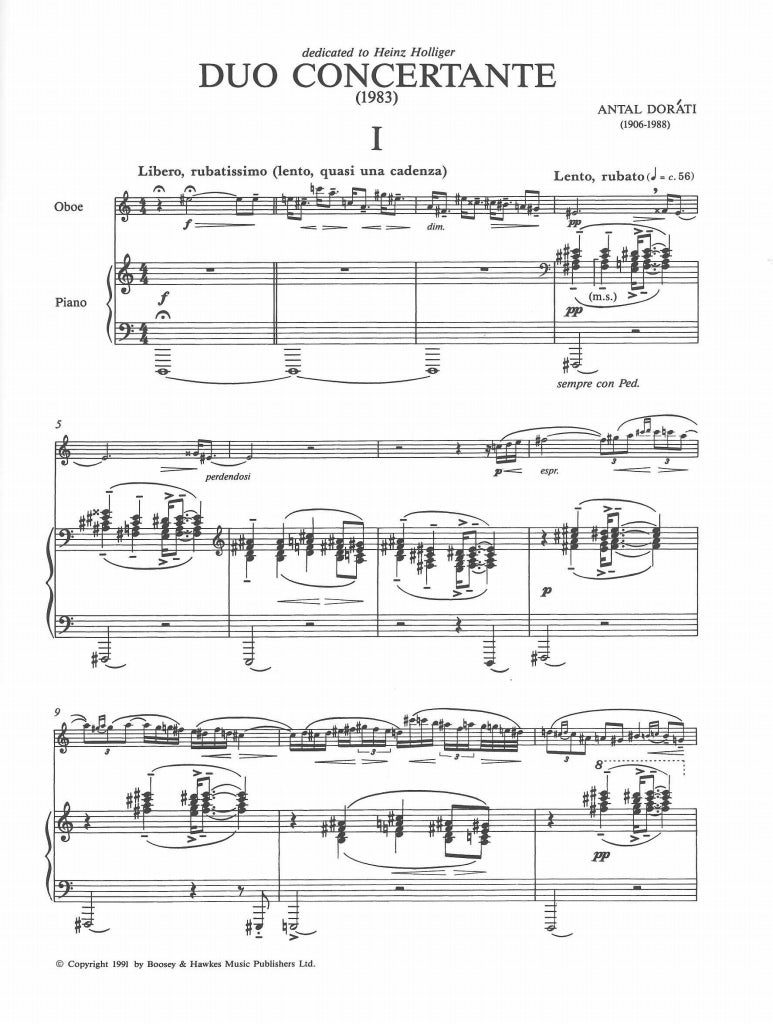 Dorati, Duo concertante (Boosey)