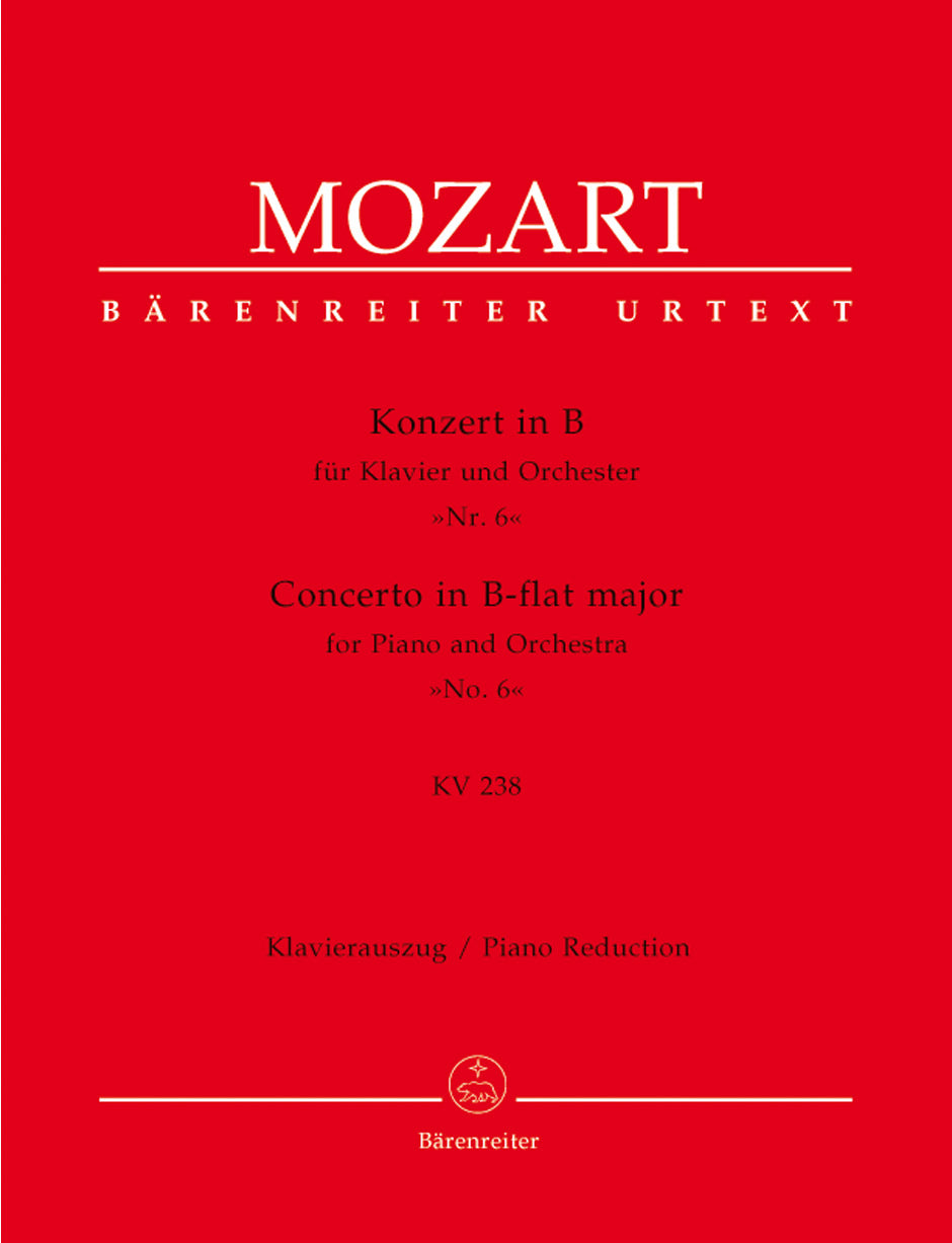 Mozart, Concerto KV 238 in Bb (No. 6) (Barenreiter)