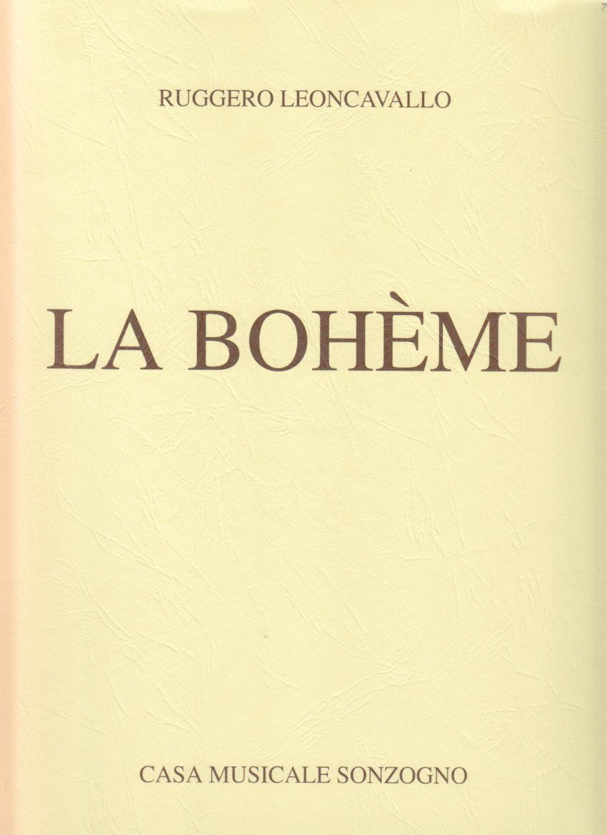 Leoncavallo, Boheme [I] (Sonzogno)