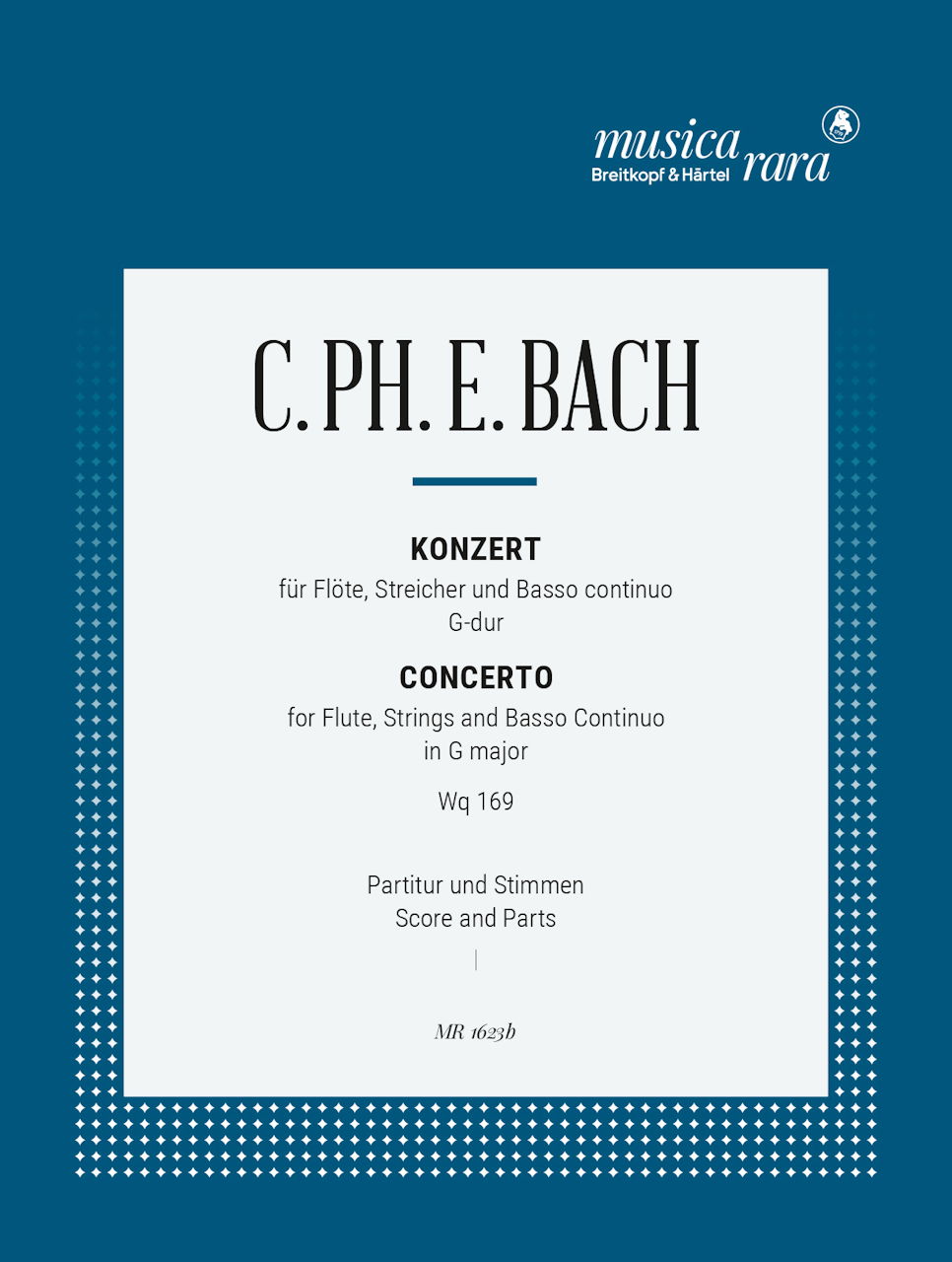 Bach,C.P.E., Concerto Wq.169(Score,Parts (Musica Rara)