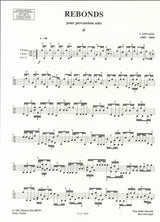 Xenakis, Rebonds pour Percussion Solo (Salabert)